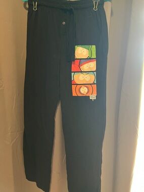 Black South Park Graphic Lounge Pants